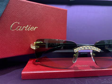 cartier diamond glasses